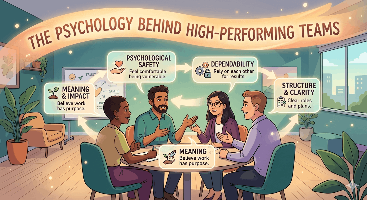 The Psychology Behind High-Performing Teams cover image - HR Vinda blog