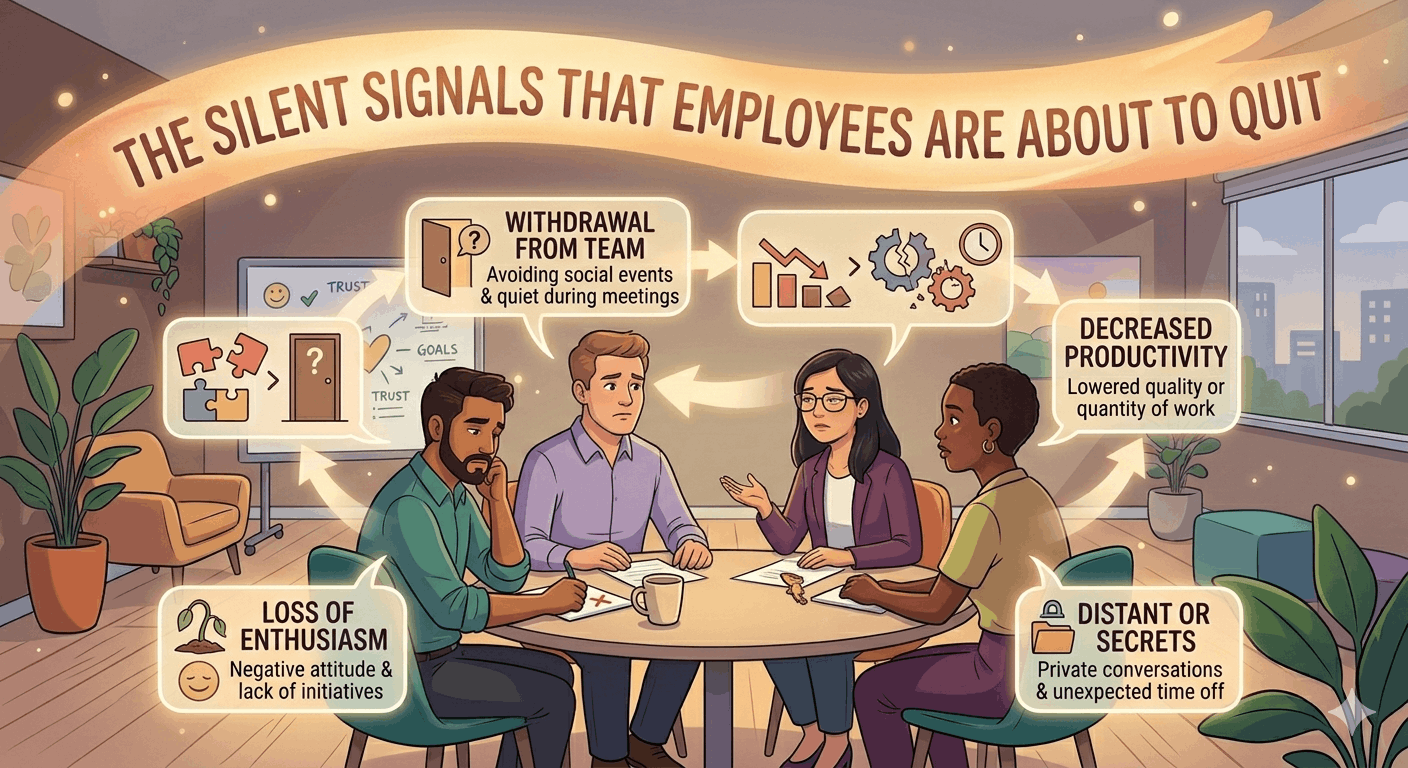 The Silent Signals That Employees Are About to Quit cover image - HR Vinda blog