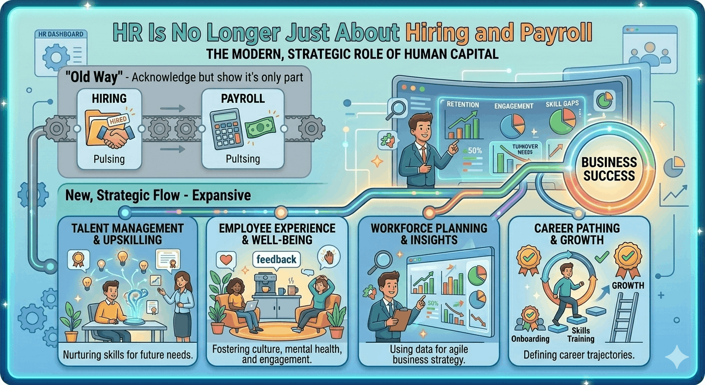 HR Is No Longer Just About Hiring and Payroll cover image - HR Vinda blog